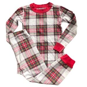 Hanna Andersson US 4 100cm Kids Plaid Holiday Pajama Red Green Tartan Classic